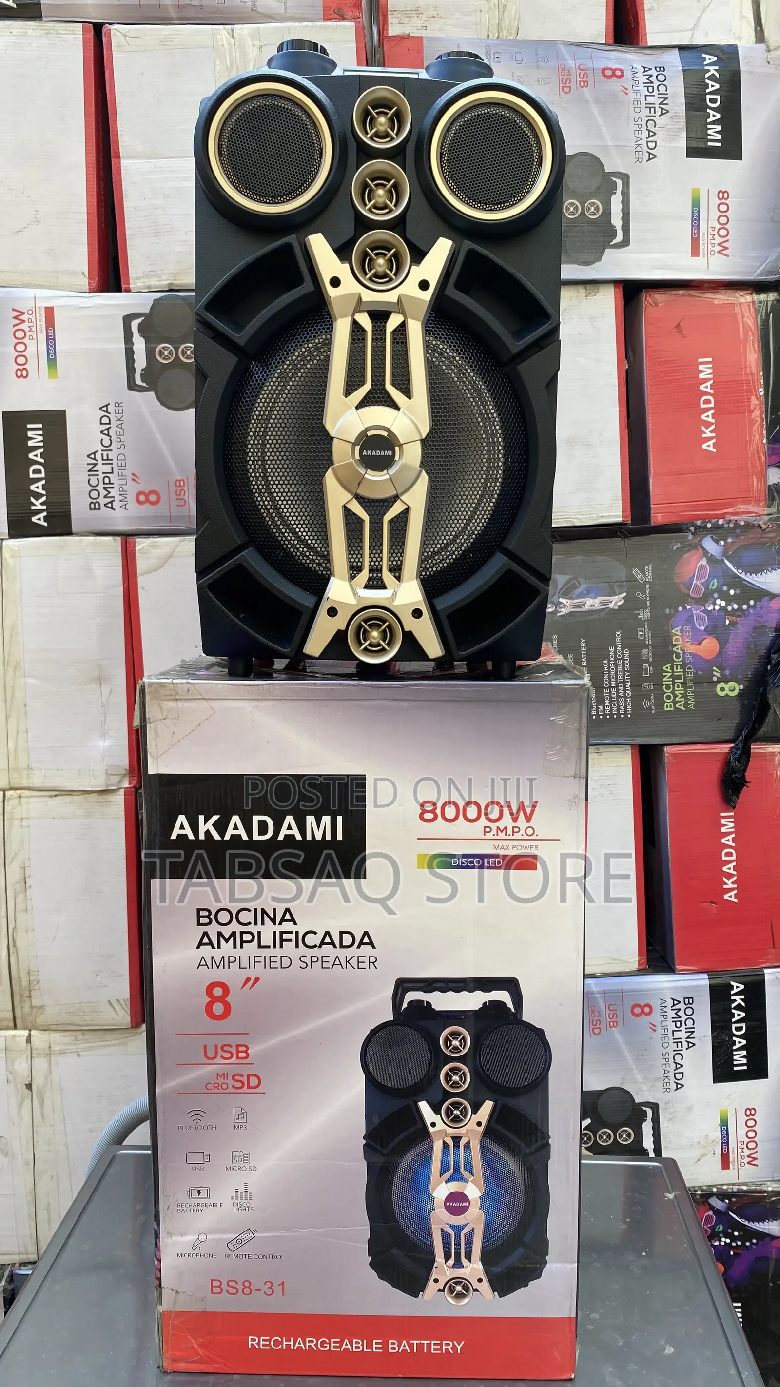 Akadami Amplified Speaker/ Public Address System | 8000w| Bs8-31