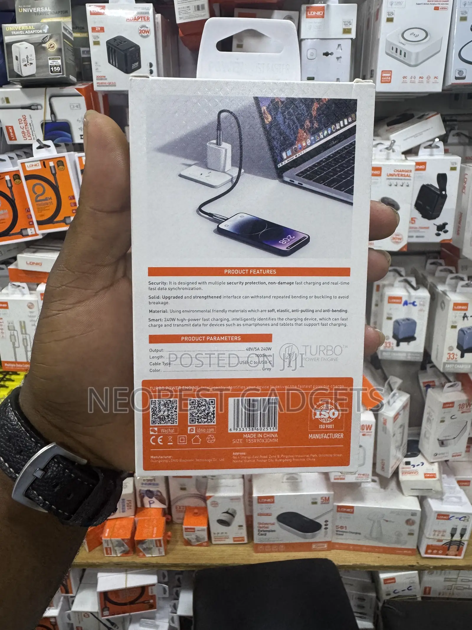 LDNIO 240Watts Fast Charging Cable