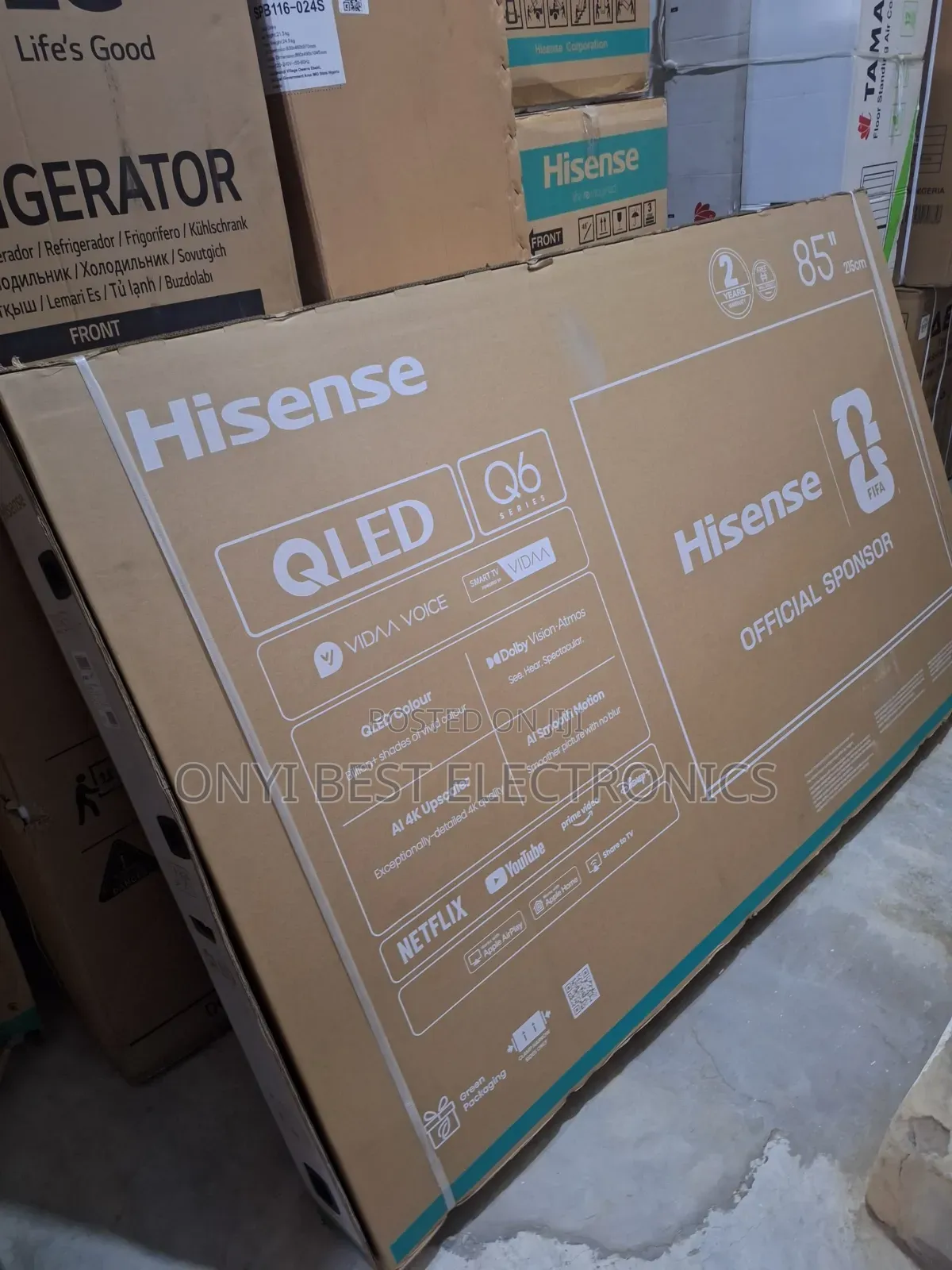 Hisense 85′′ Qled 4k Smart Led TV – 85q6q