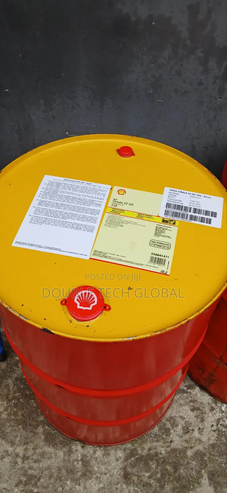 Shell Omala EP GX 220 - 209 Litres Sealed Drum