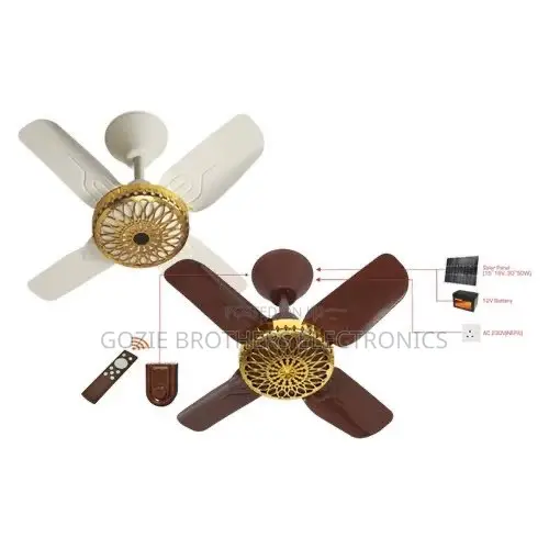 Qasa Solar Short Blade Ceiling Fan 24 Inches