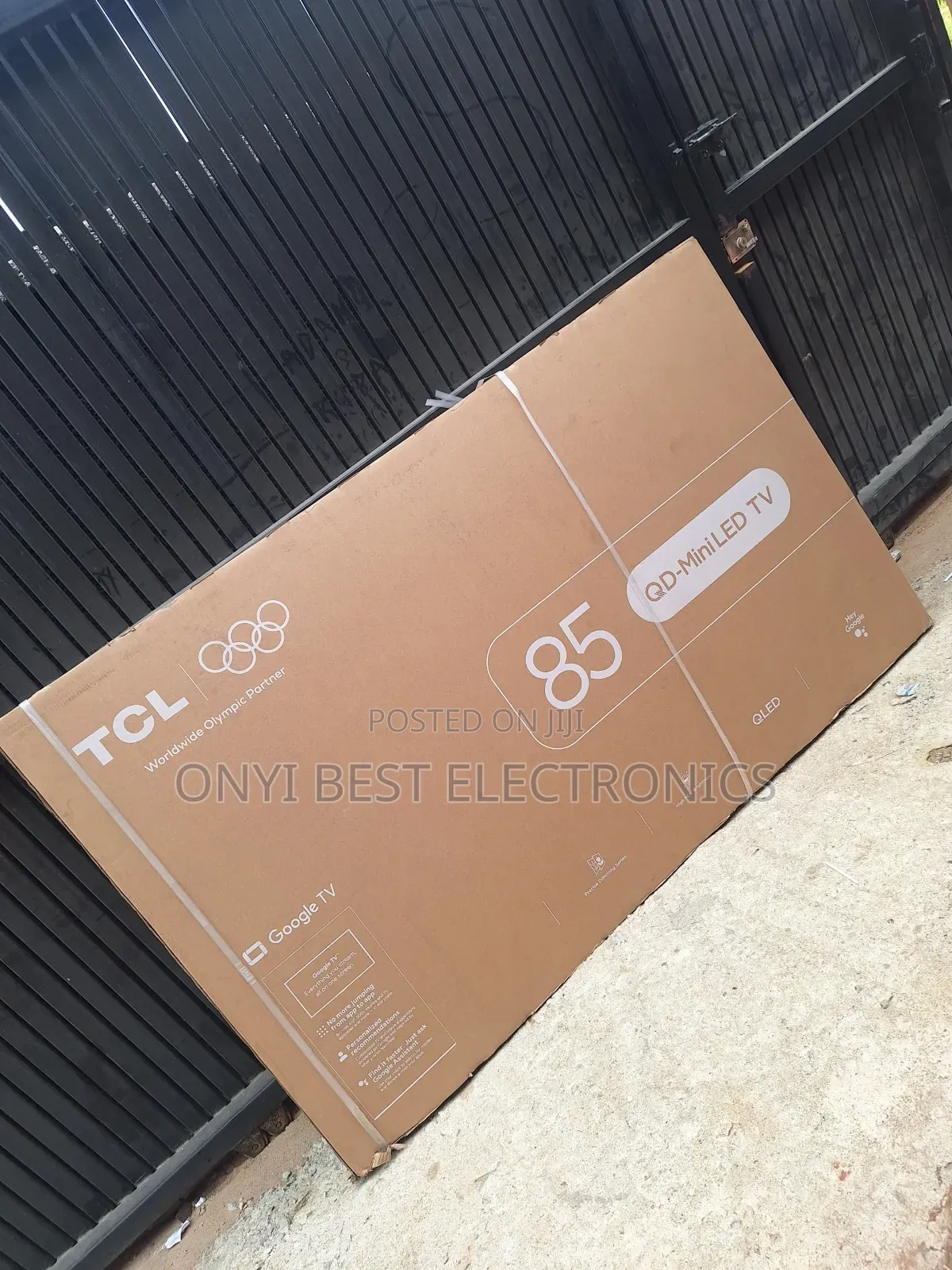 TCL 85′′ 4k Qled Google Smart TV, Ai Slim Unibody – 85p7l