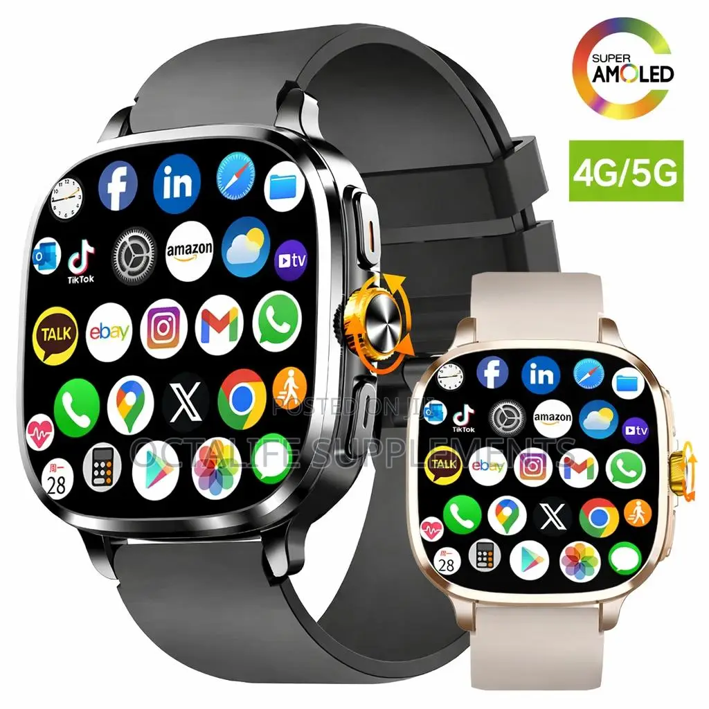 S99 Smartwatch 4g/5g Network With Sim Card Slot (Black)