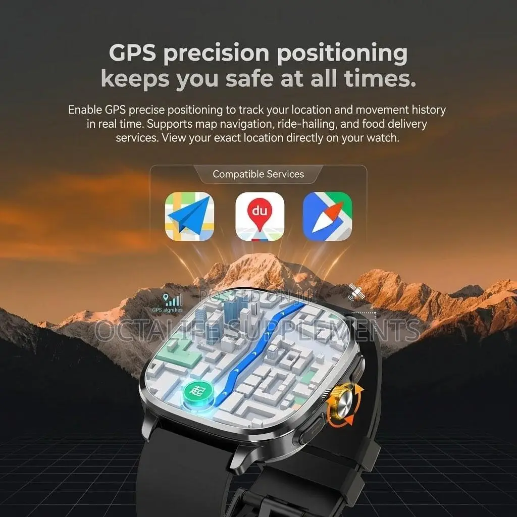 S99 Smartwatch 4g/5g Network With Sim Card Slot (Black)