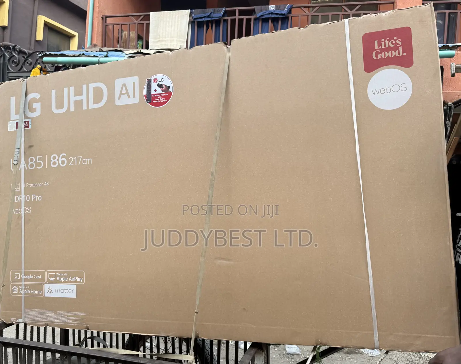 LG TV UHD 86” Ua85 4k Smart Ai Magic Remote Webos25