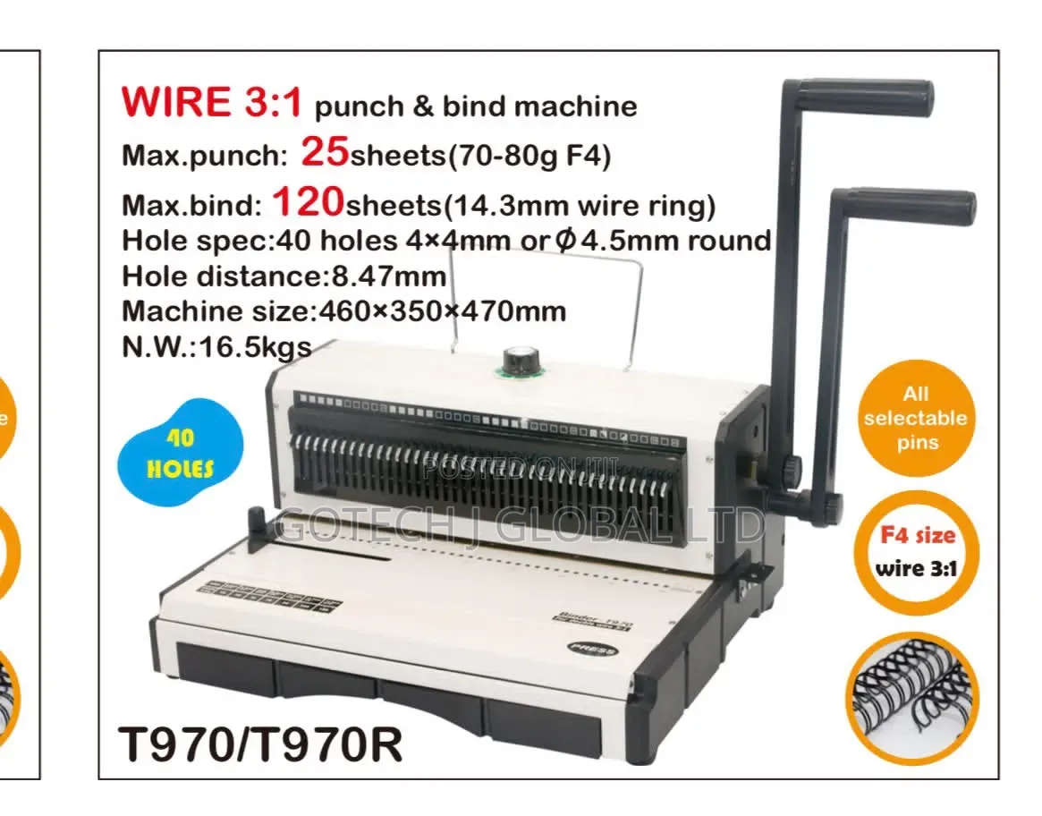 Wire Jotter Binder Machine
