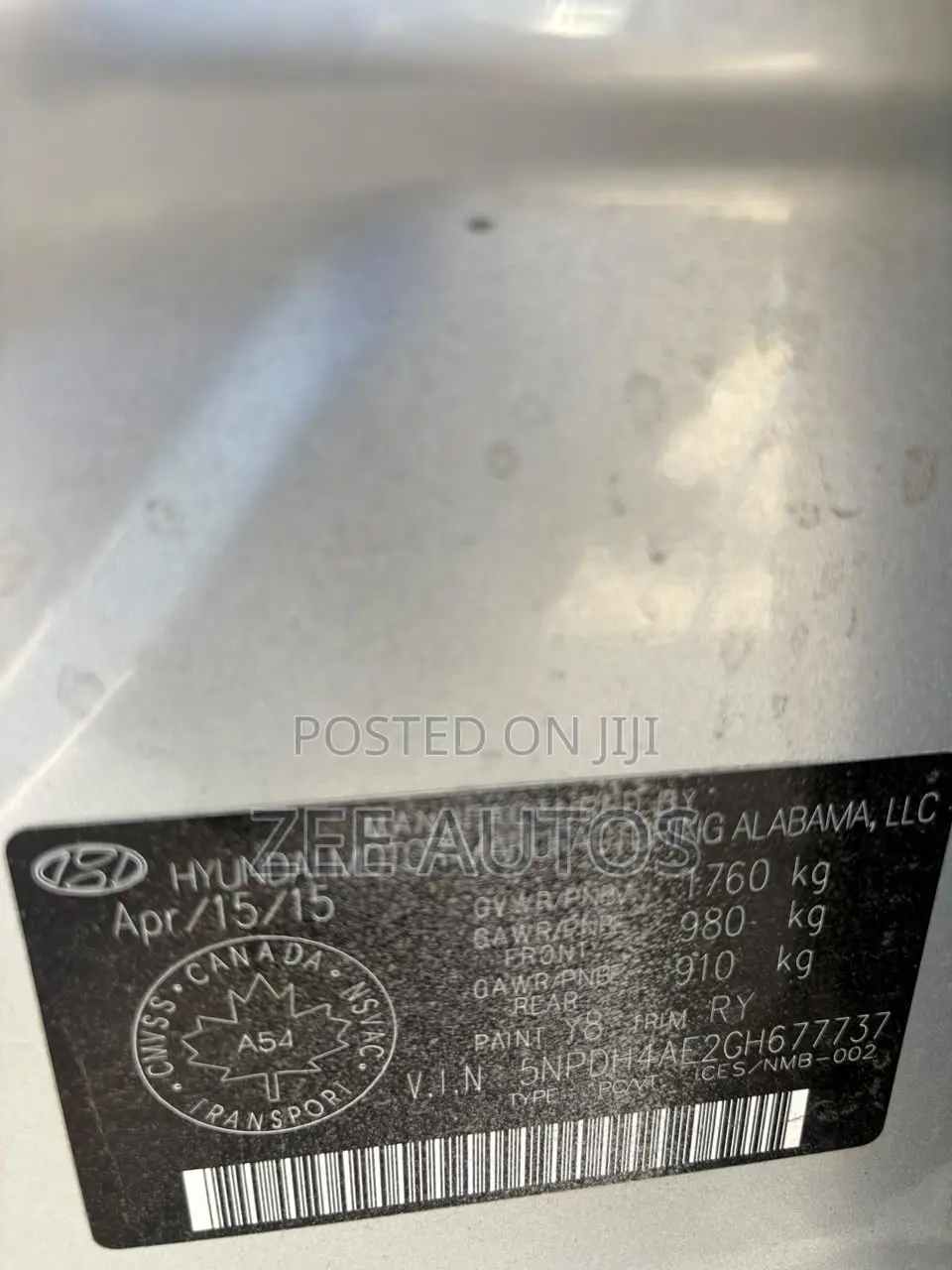 Hyundai Elantra SE Sedan FWD (2.0L 4cyl 6M) 2017 Silver