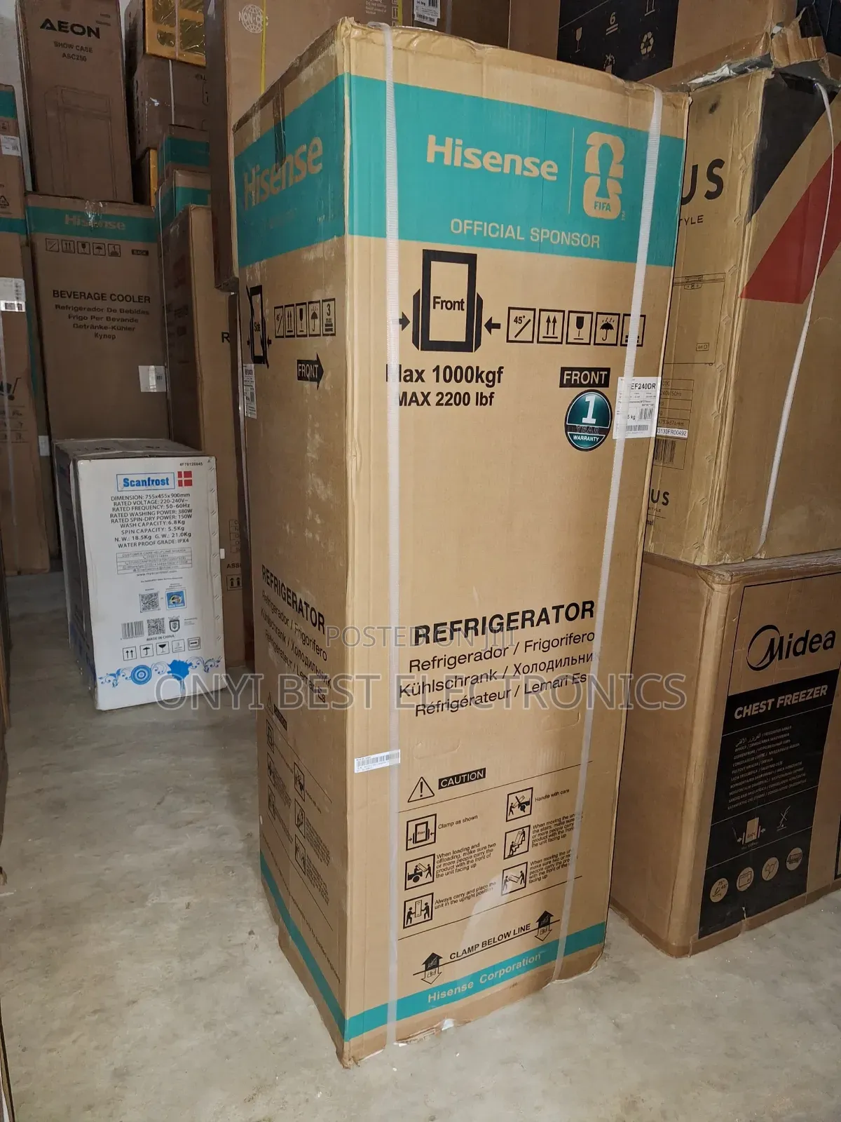 Hisense Double Door Refirgerators, 240l Top Freezer Silver – 240dr