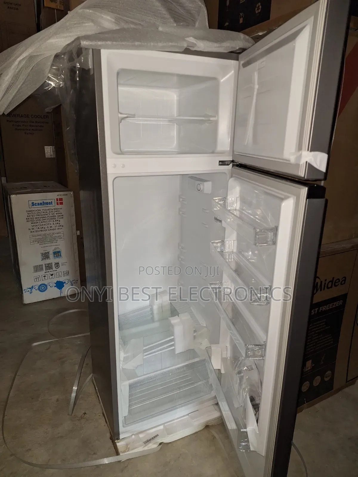 Hisense Double Door Refirgerators, 240l Top Freezer Silver – 240dr
