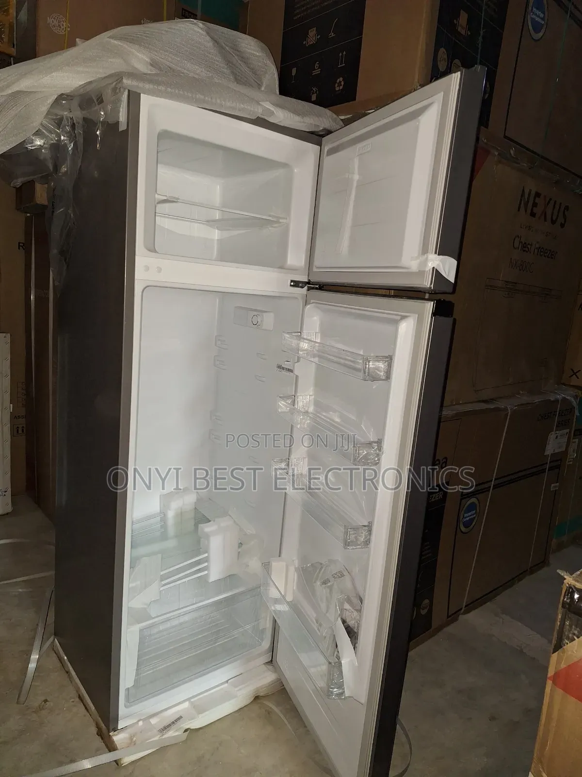 Hisense Double Door Refirgerators, 240l Top Freezer Silver – 240dr