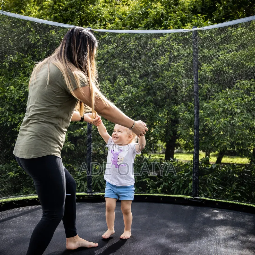 12FT (3.66M) Large Outdoor Trampoline With Enclosure Net