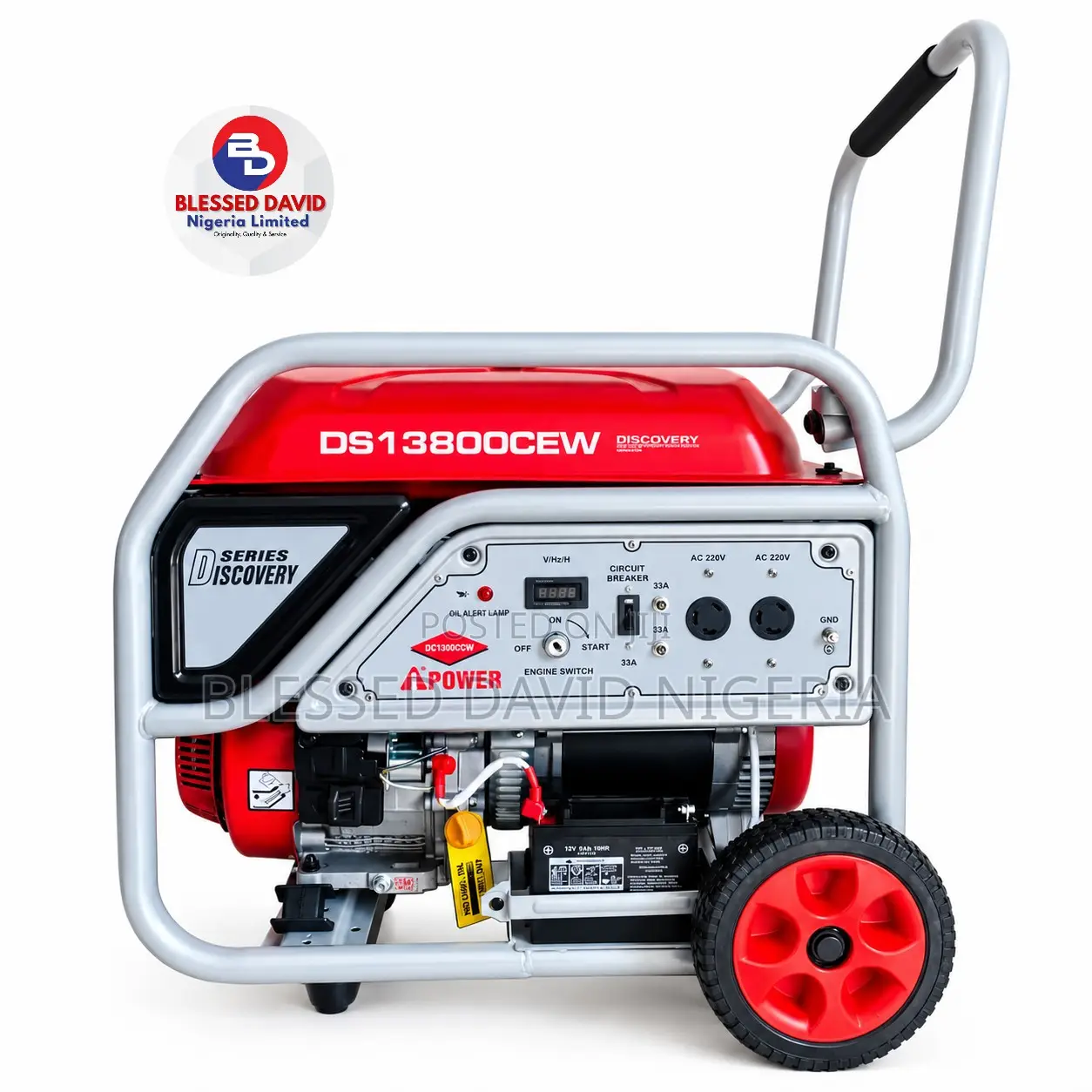 Ipower DS13800CEW 9.4kva Key Start Petrol Generator 100% Copper