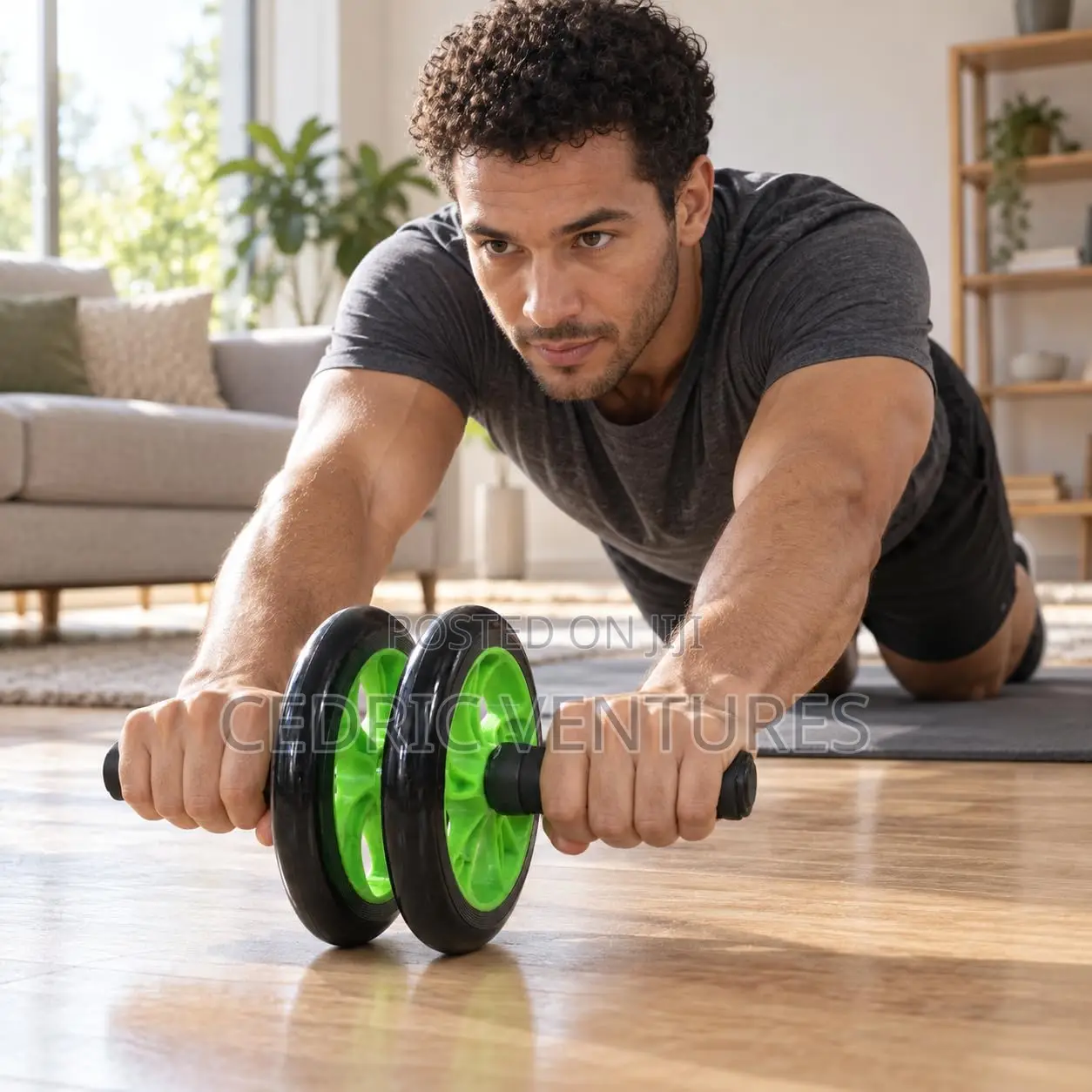 2-Wheel AB Roller + Knee Support