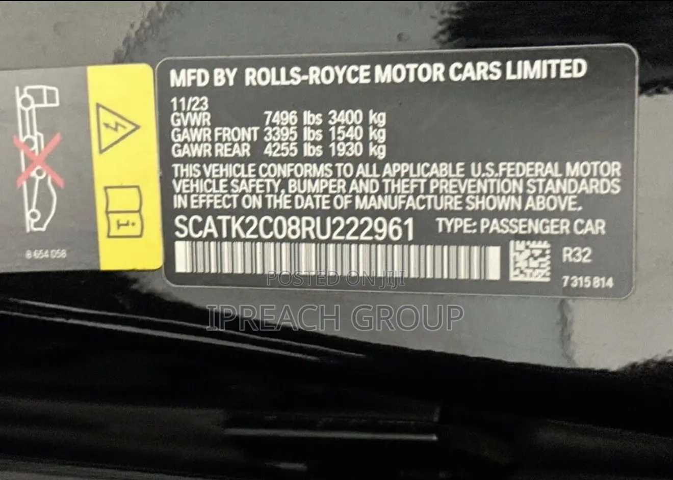 Rolls-Royce Spectre Base AWD 2024 Black
