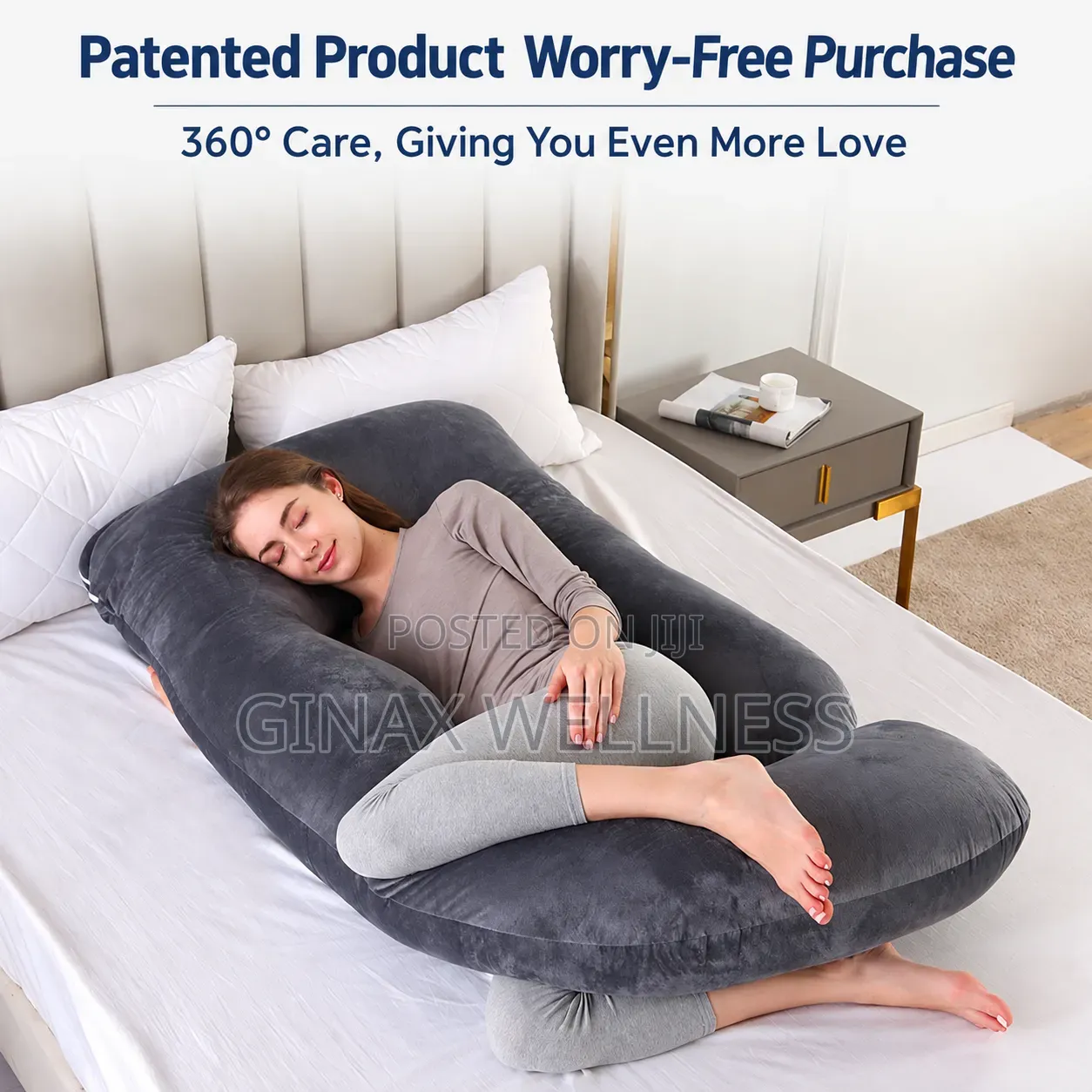 J-Shaped Pregnancy Pillow | Maternity Pillow