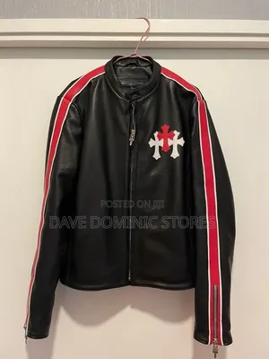Original Chrome Heart Leather Racing Jacket