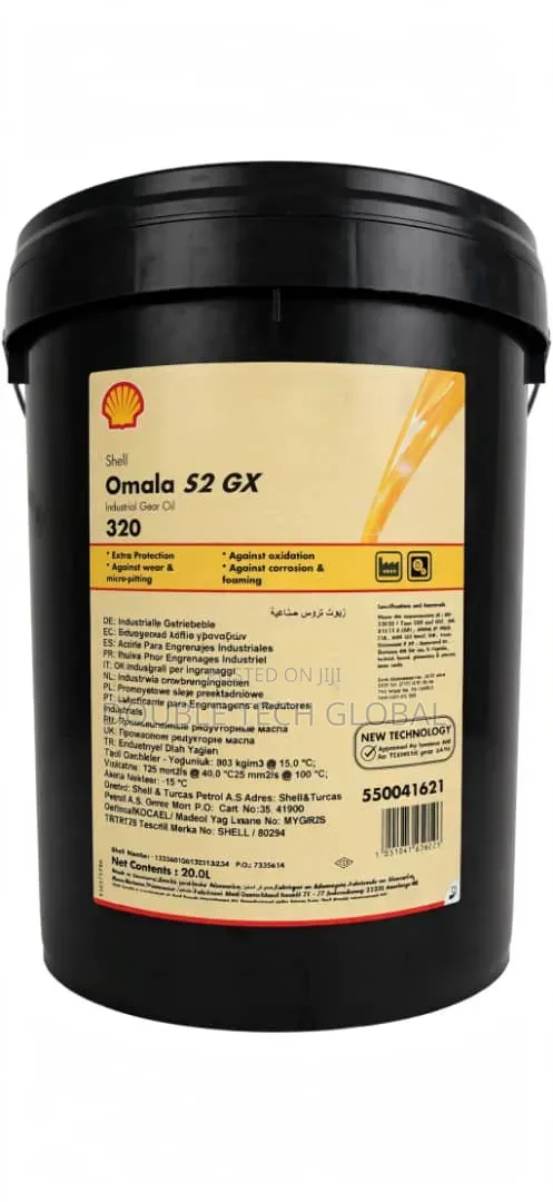 Original Shell Omala S2 GX 320 Industrial Gear Oil - 20L Bucket