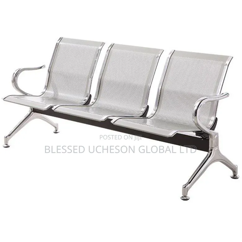3-Seater Stainless Steel Airport Waiting Chair