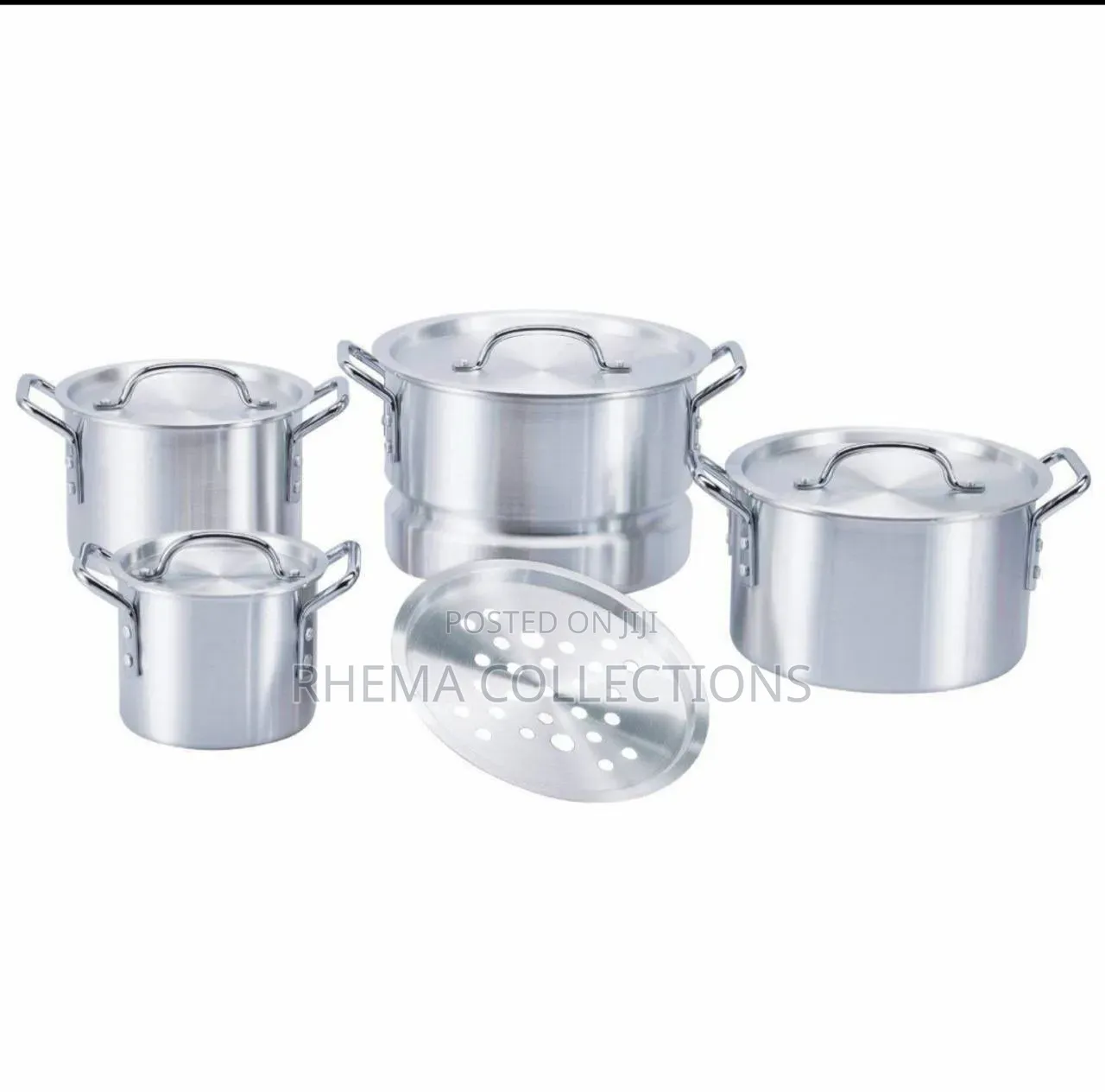 5-Piece Aluminium Stock Pot Steamer Set