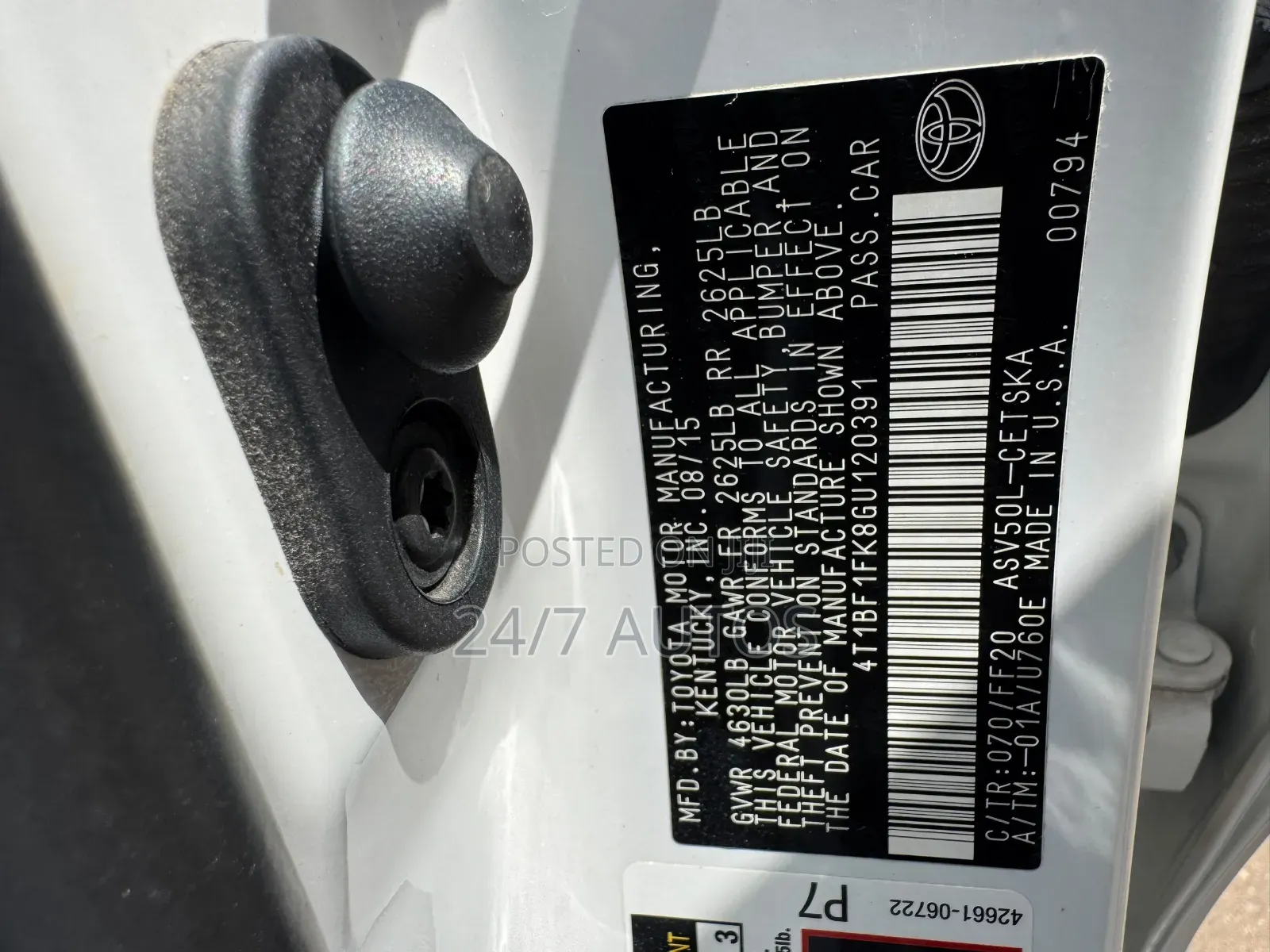 Toyota Camry 2016 White