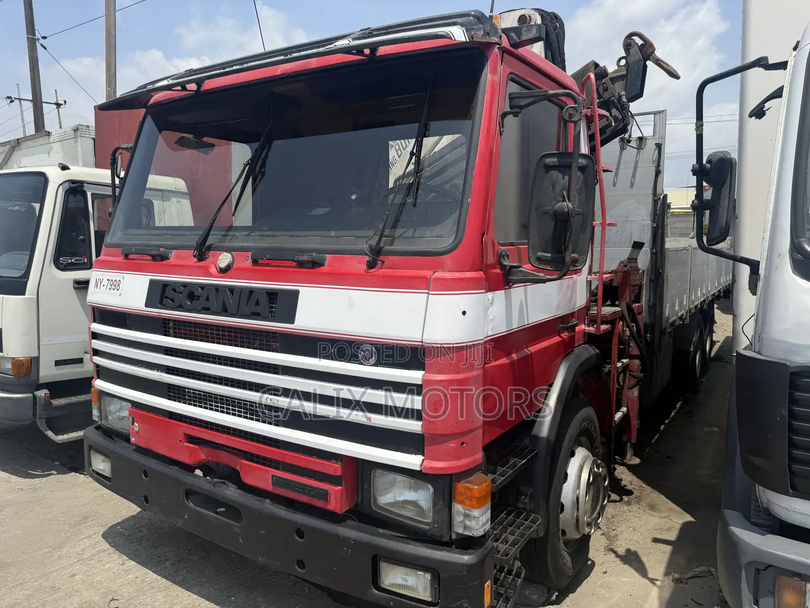 Foreign Used Scania With 12tonnes Hiab Truck.