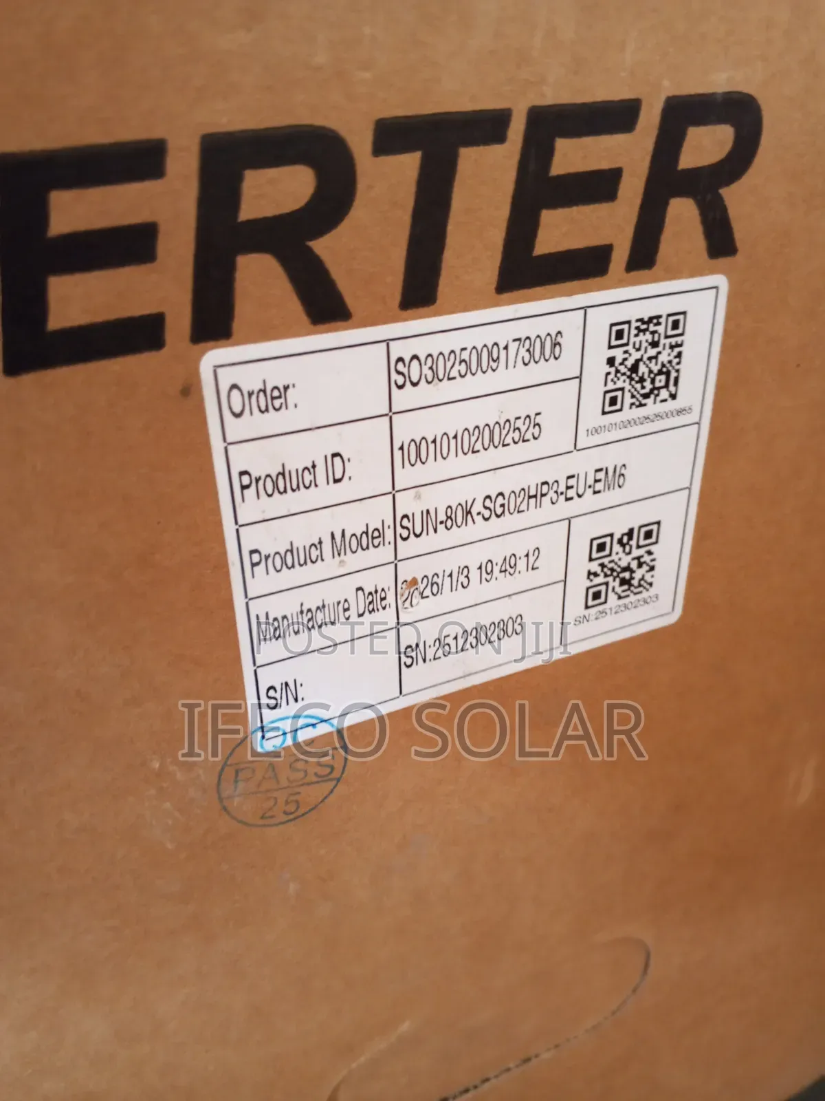 Deye 80kva Hybrid Solar Inverter