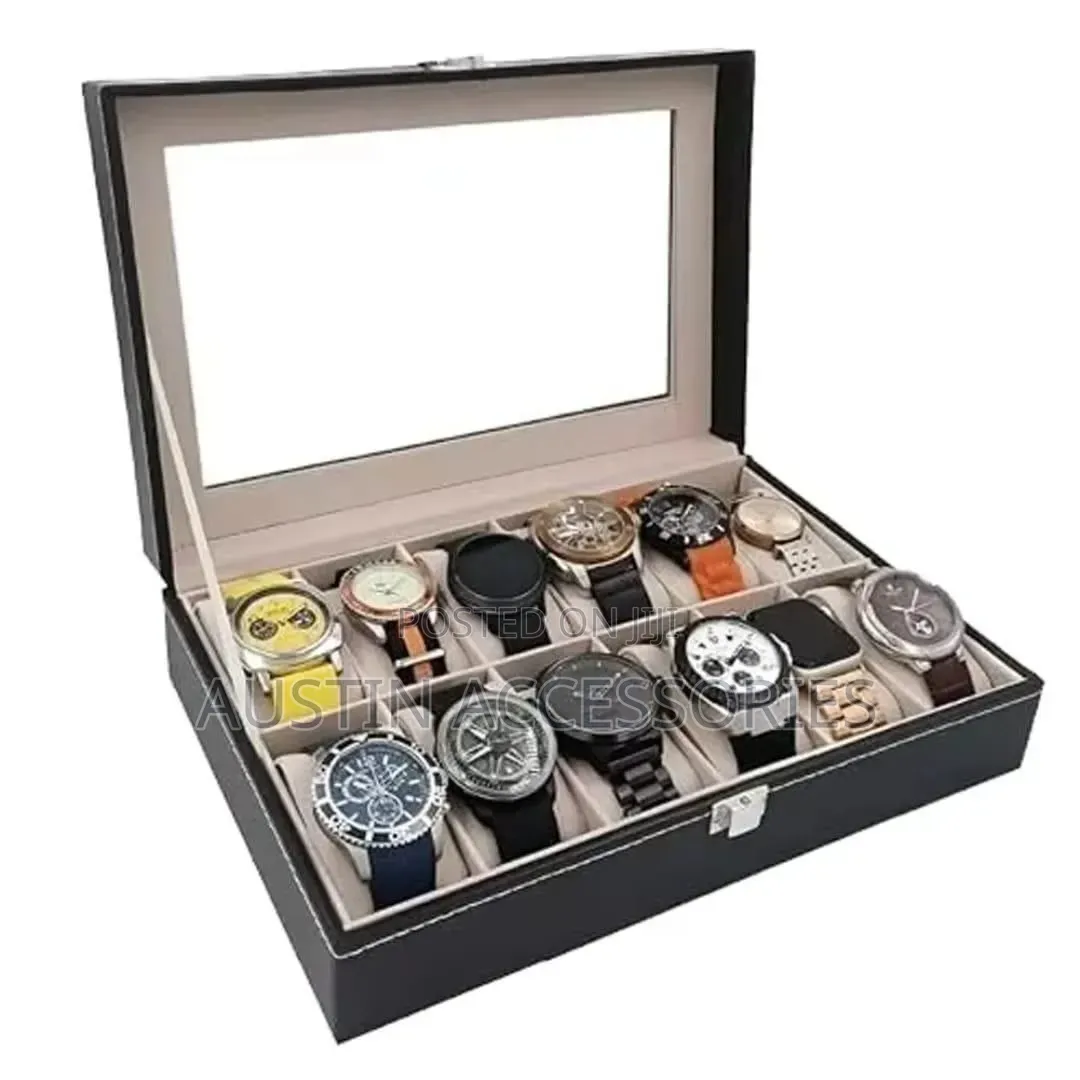 12 Slot Watch Storage Jewelry Box