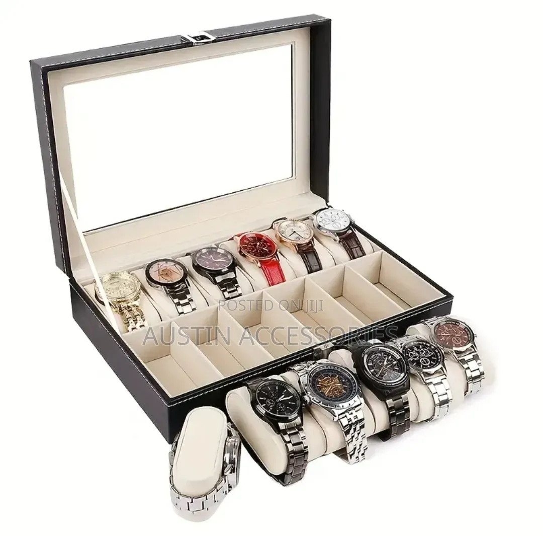 12 Slot Watch Storage Jewelry Box