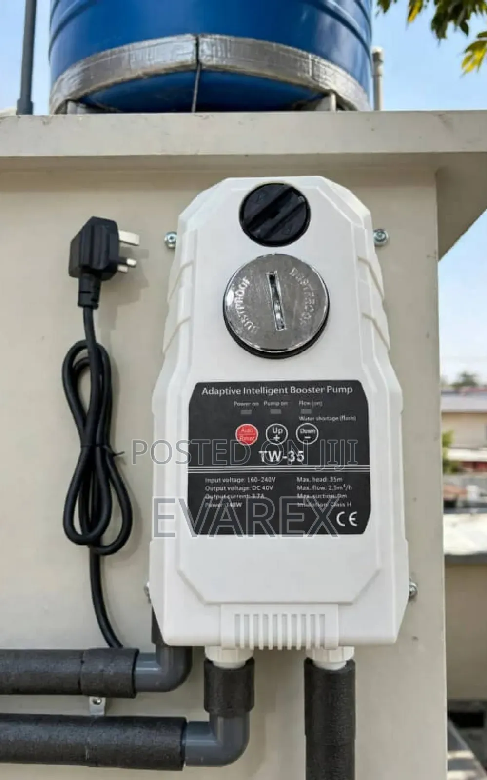 Big Smart Booster Pump Dc40v. AC/Dc White.