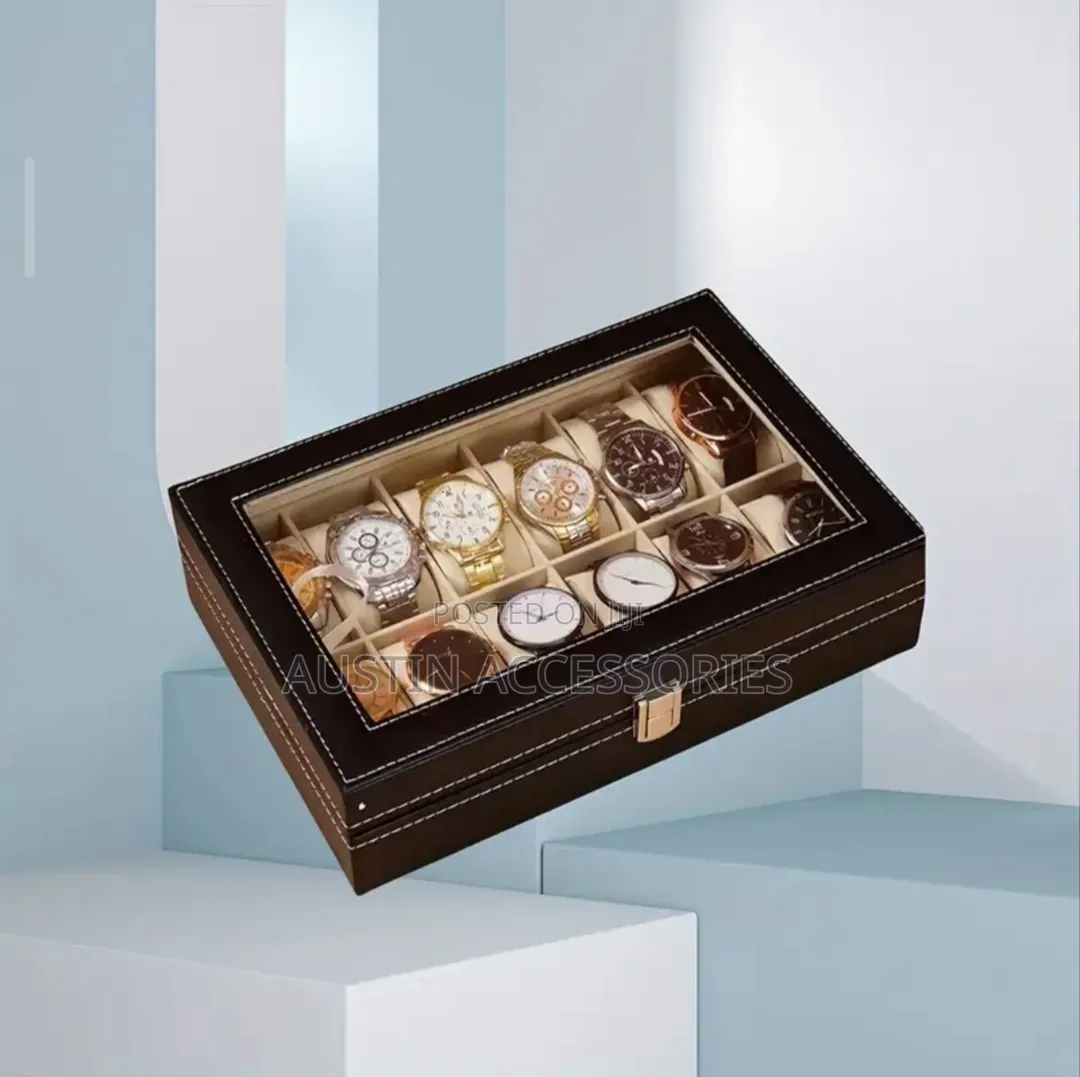 12 Slot Watch Storage Jewelry Box