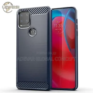 Motorola Moto G Stylus 5G Carbon Fiber Bumper Phone Case