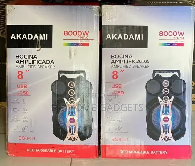 Akadami Amplified Speaker/Public Address System (Model: BS8-31