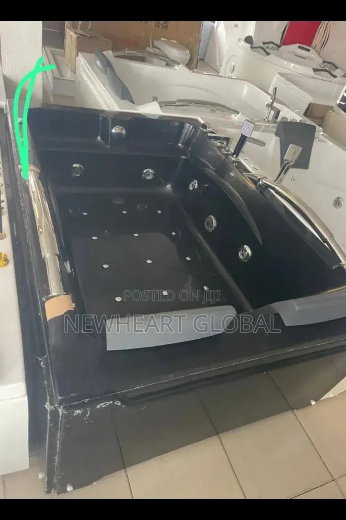 Quality Hydromassage Double Jaccuzi Bathtub Black