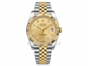 Classic Silver Gold Men's Wrist Watch