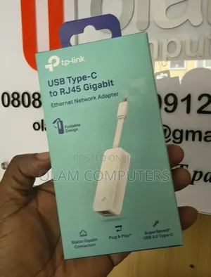 TP-Link USB Type-C to RJ45 Gigabit
Ethernet Network Adapter