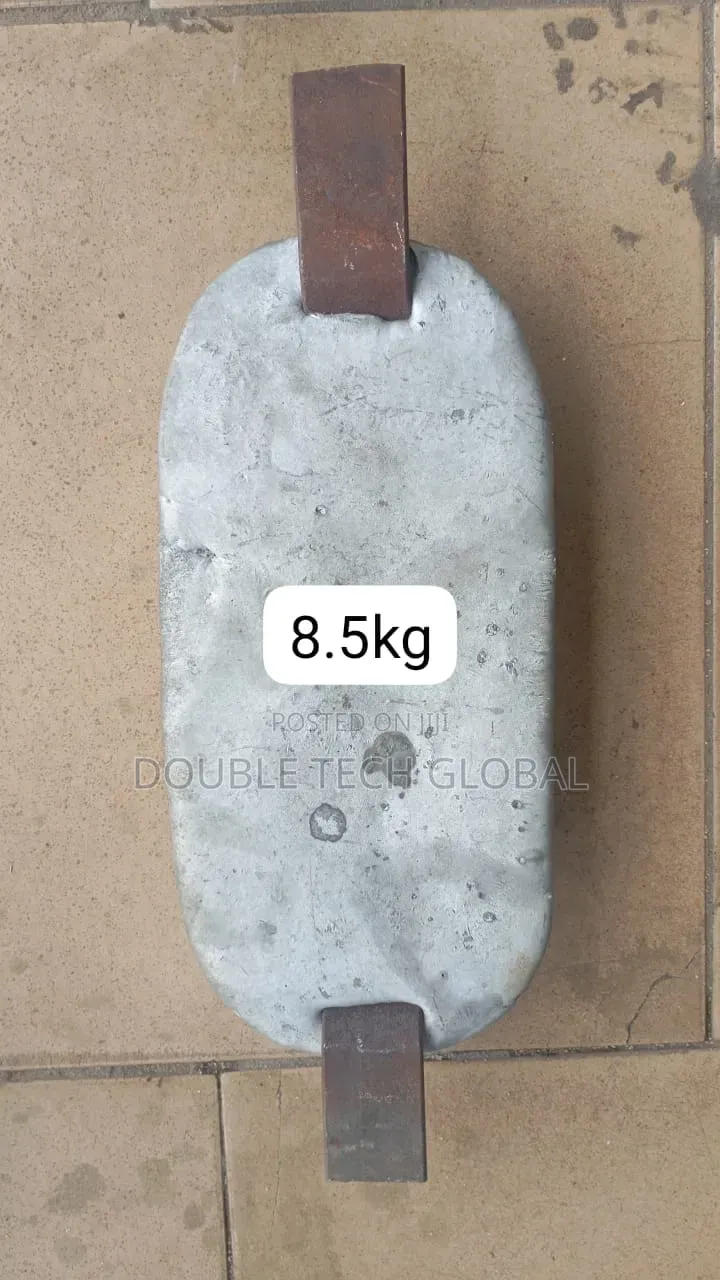 Zinc Anode Plate 8.5kg With Steel Wedge for Ship / Boat / Marine