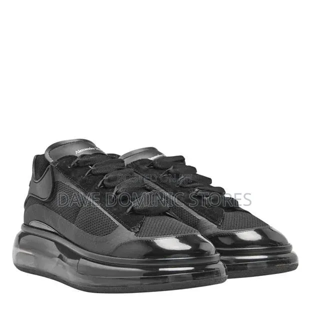 Alexander McQueen Sprint Patent Black Sneakers