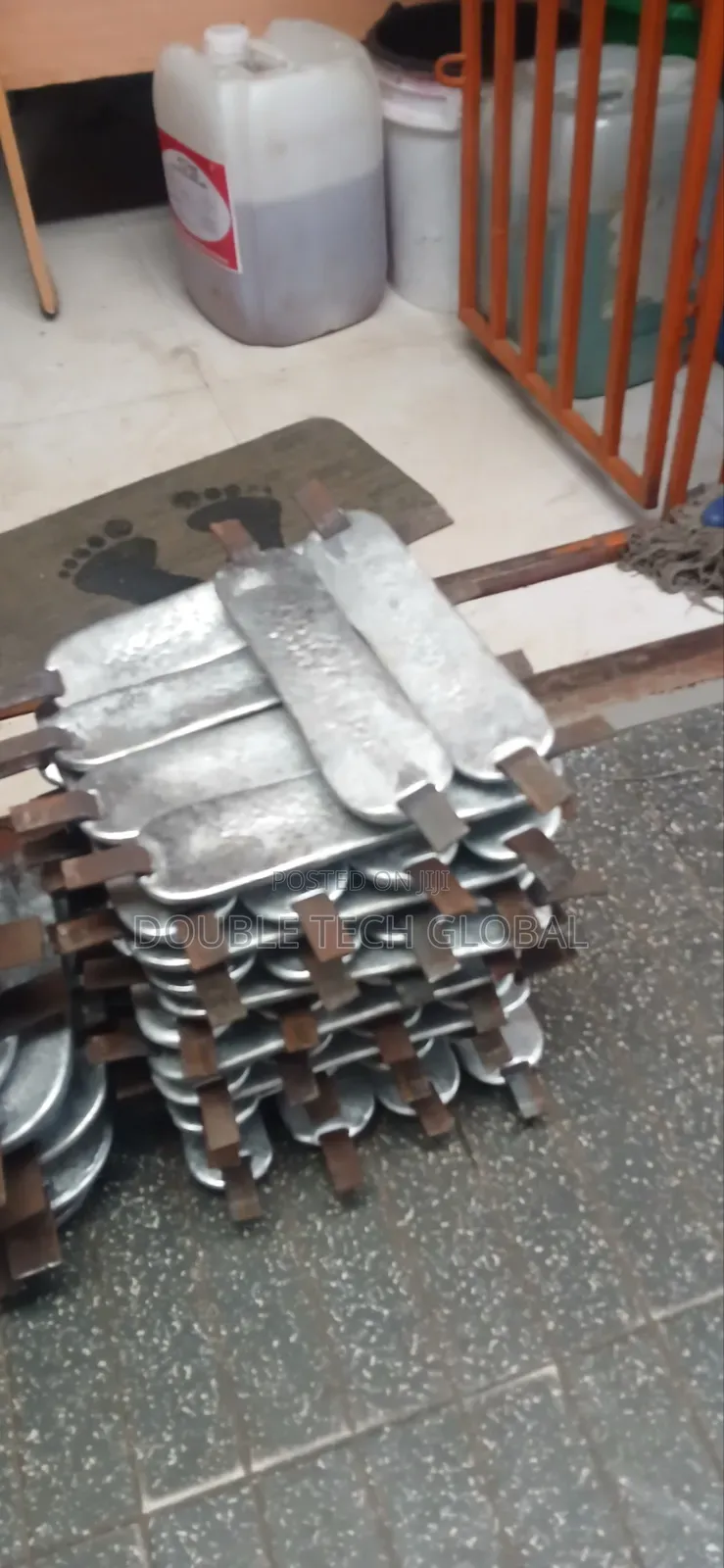 Zinc Sacrificial Anode Plate 4.5kg With Steel Wedge for Ship /