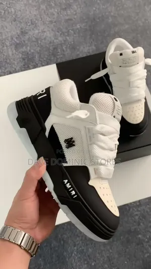 Amiri Ma-1 Panda Black and White Sneakers