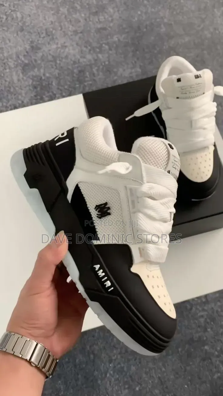 Amiri Ma-1 Panda Black and White Sneakers