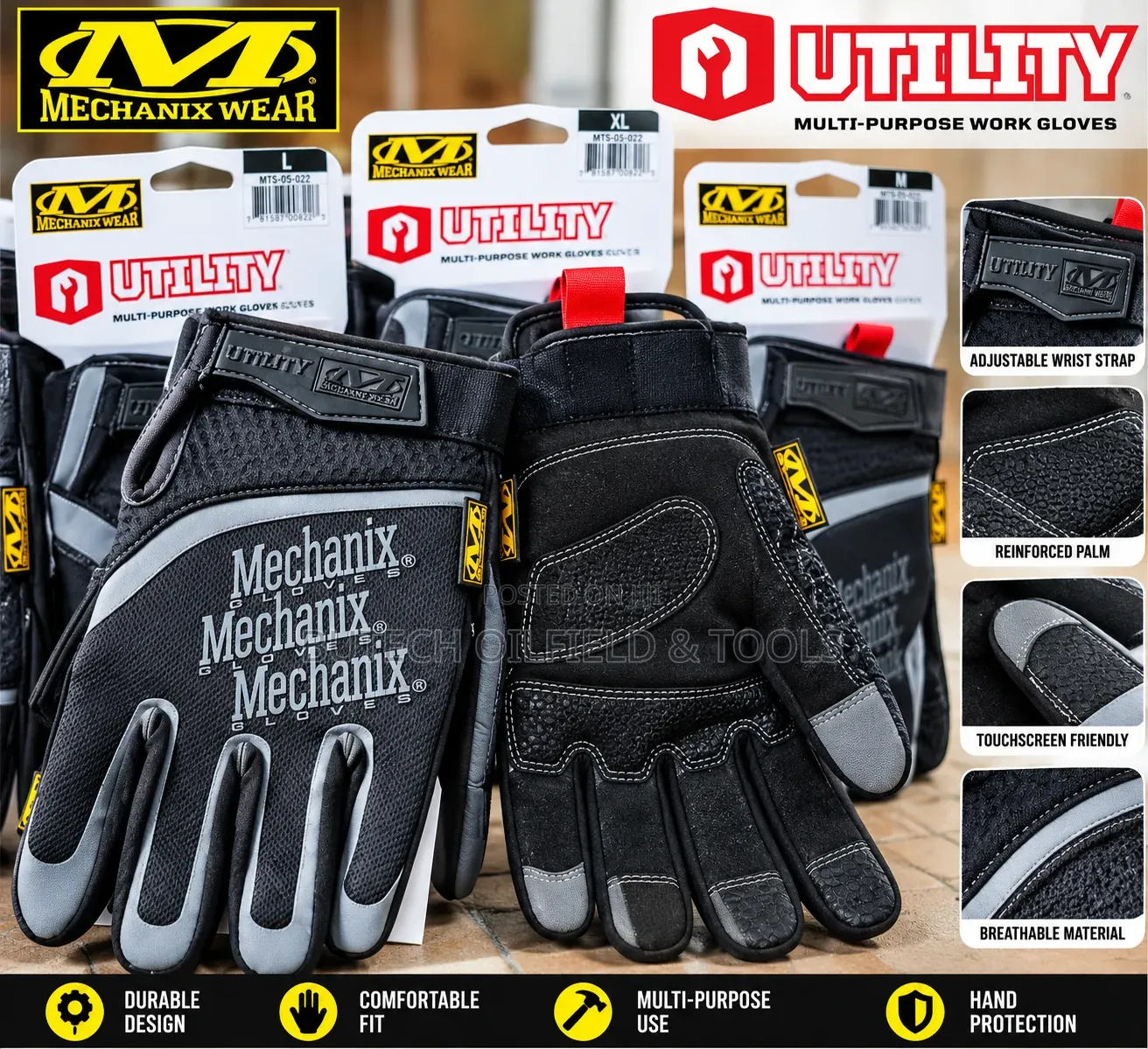 Mechanix Utility Work Gloves – Heavy-Duty Safety Gloves