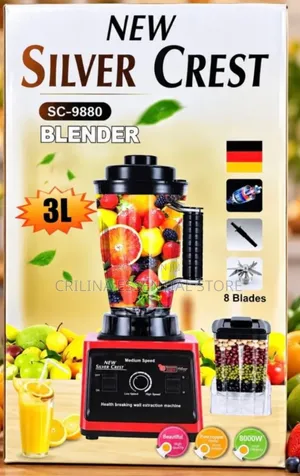 3-Liter Heavy-Duty Commercial Blender With an 8000W Motor