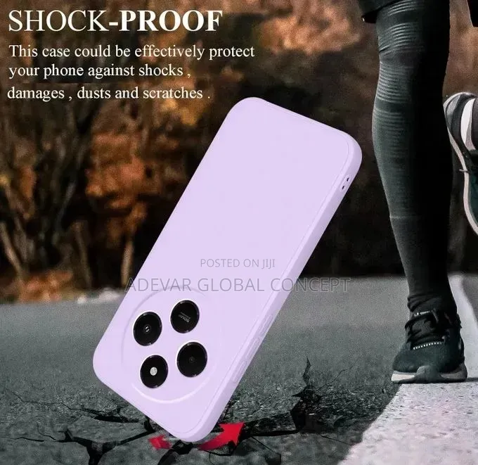 Redmi 14C Silicone Case, Slim Soft Rubber Shockproof Cover Pouch