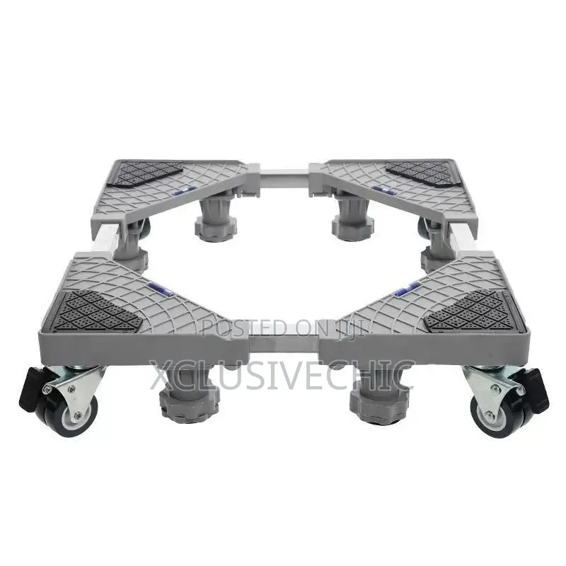 Washing Machine Base Stand With Adjustable Telescopic Mobile Wheels