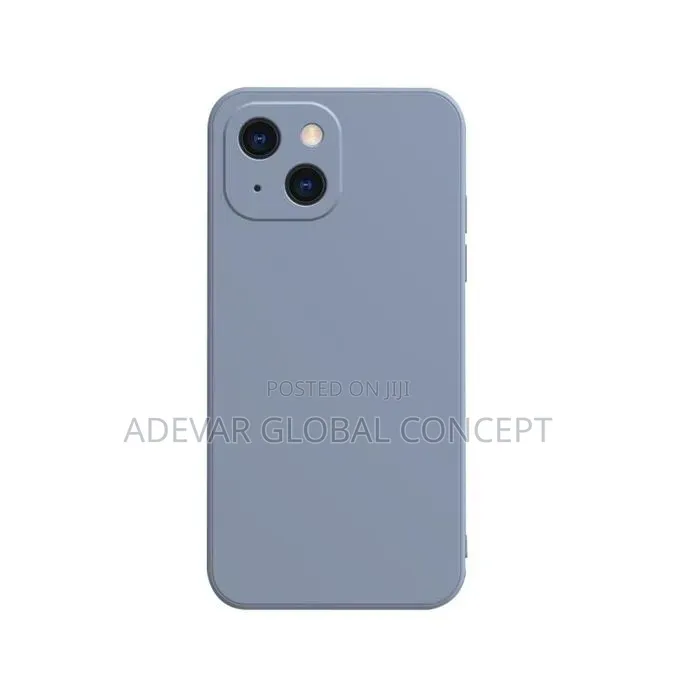 Straight Edge Liquid Silicone Case Pouch for iPhone 13 Mini