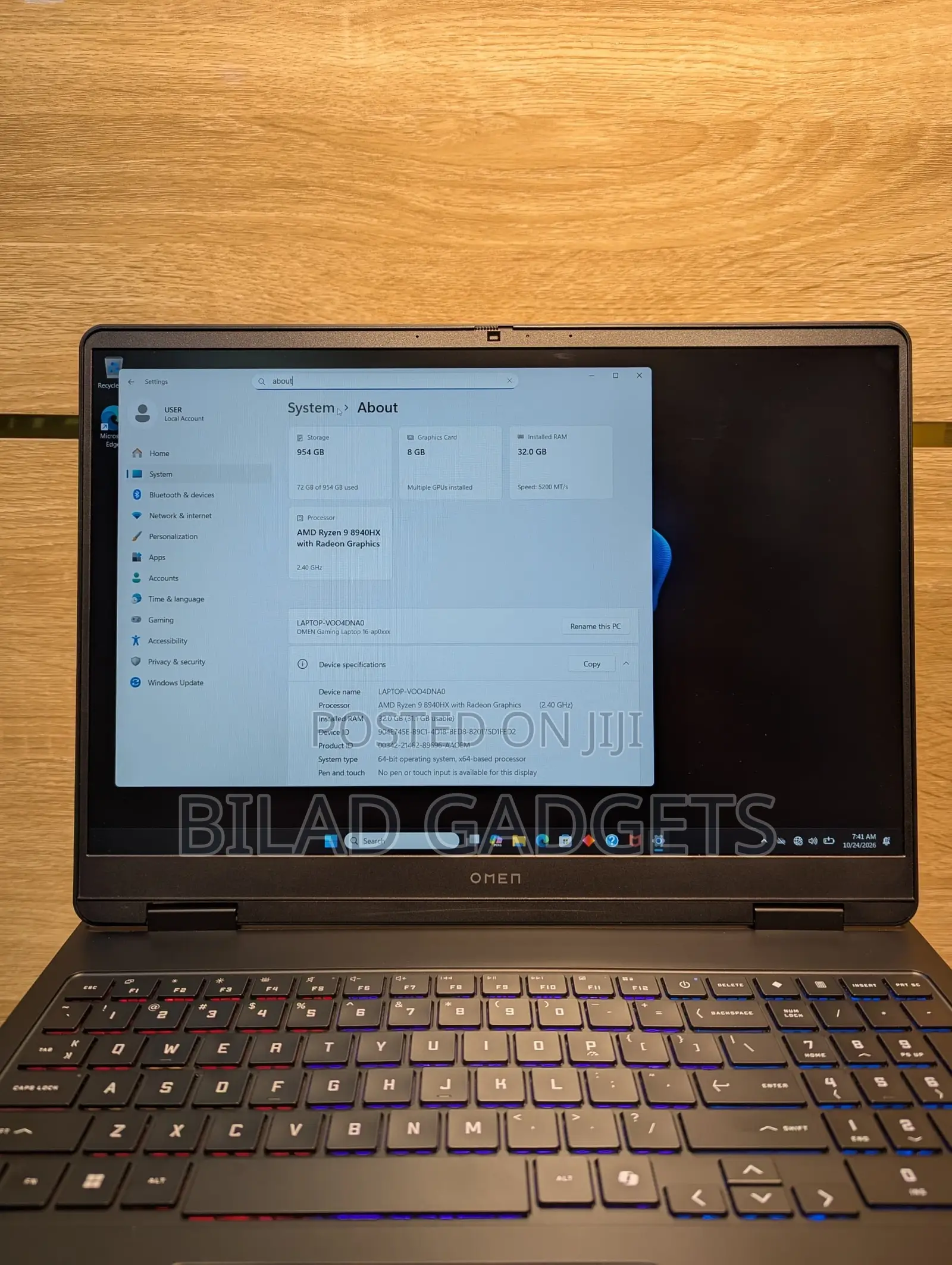 Laptop HP Omen 16 32GB AMD Ryzen 9 SSD 1T