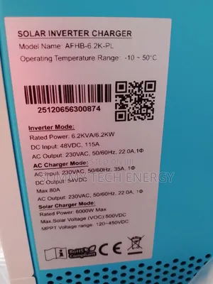 6.2kva Africell Hybrid Inverter