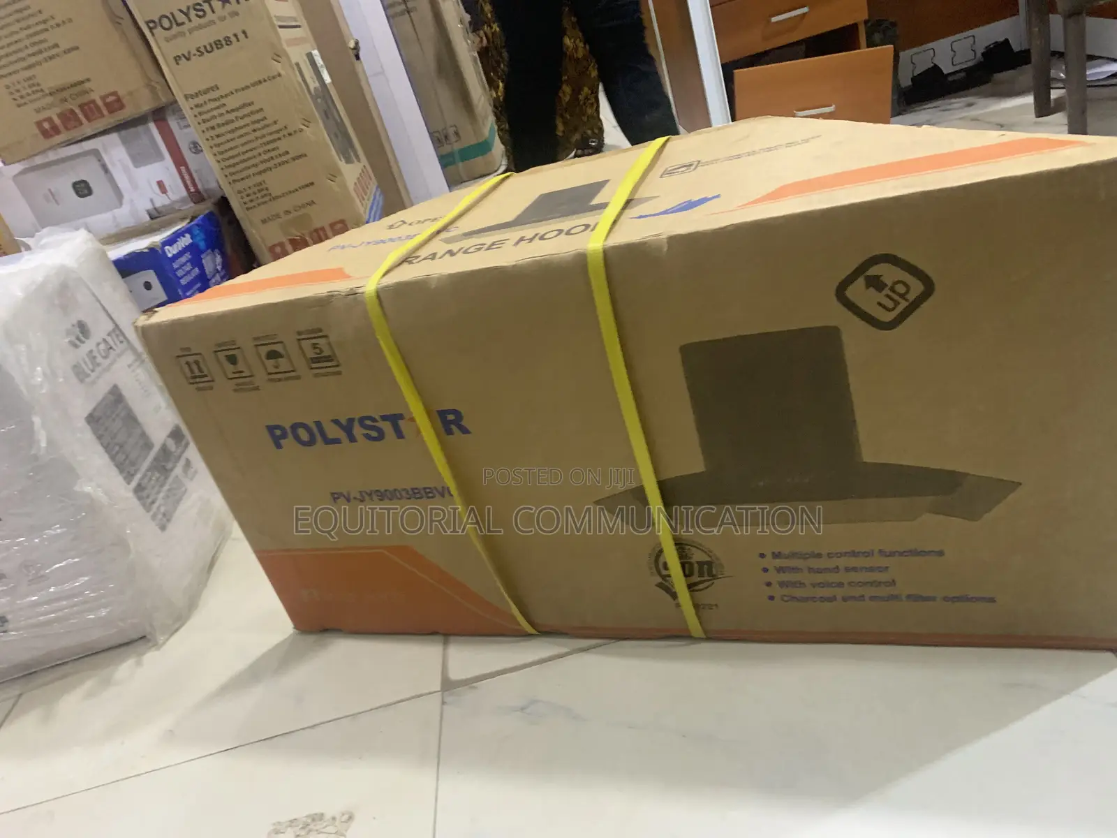 Polystar PV-JY9003BBVC 90cm Digital Smoke Extractor With Voice Control