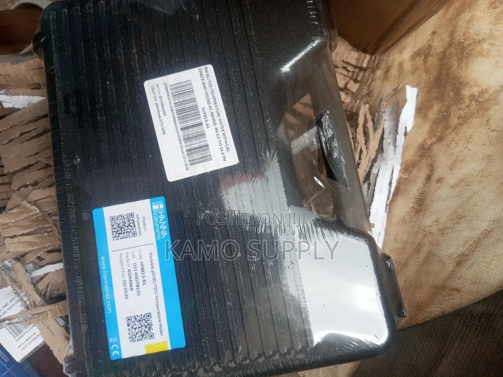 Portable pH/EC/TDS/Temperature Meter With CAL Check HI9813-61 Hanna