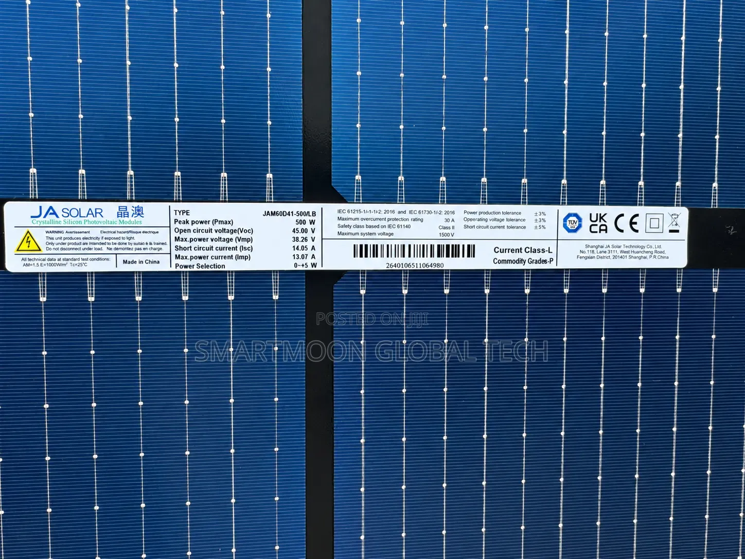 500W JA Solar Panel